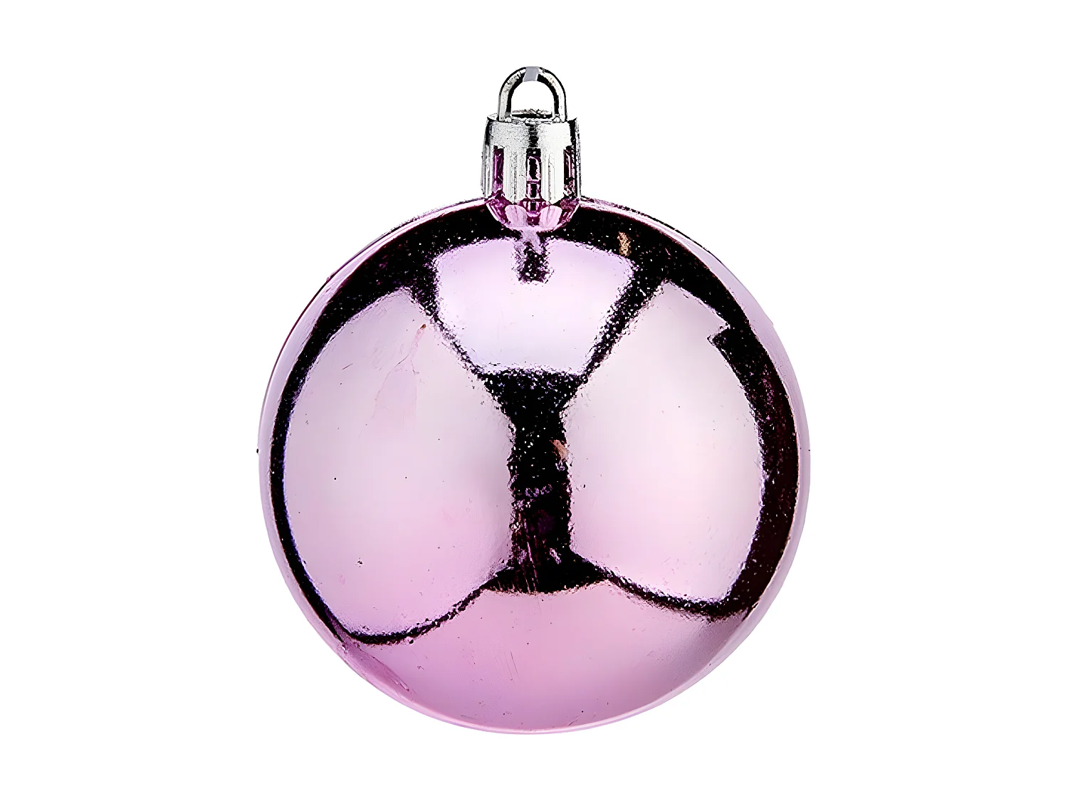 Boules de Noël Ø 6 cm Rose Plastique