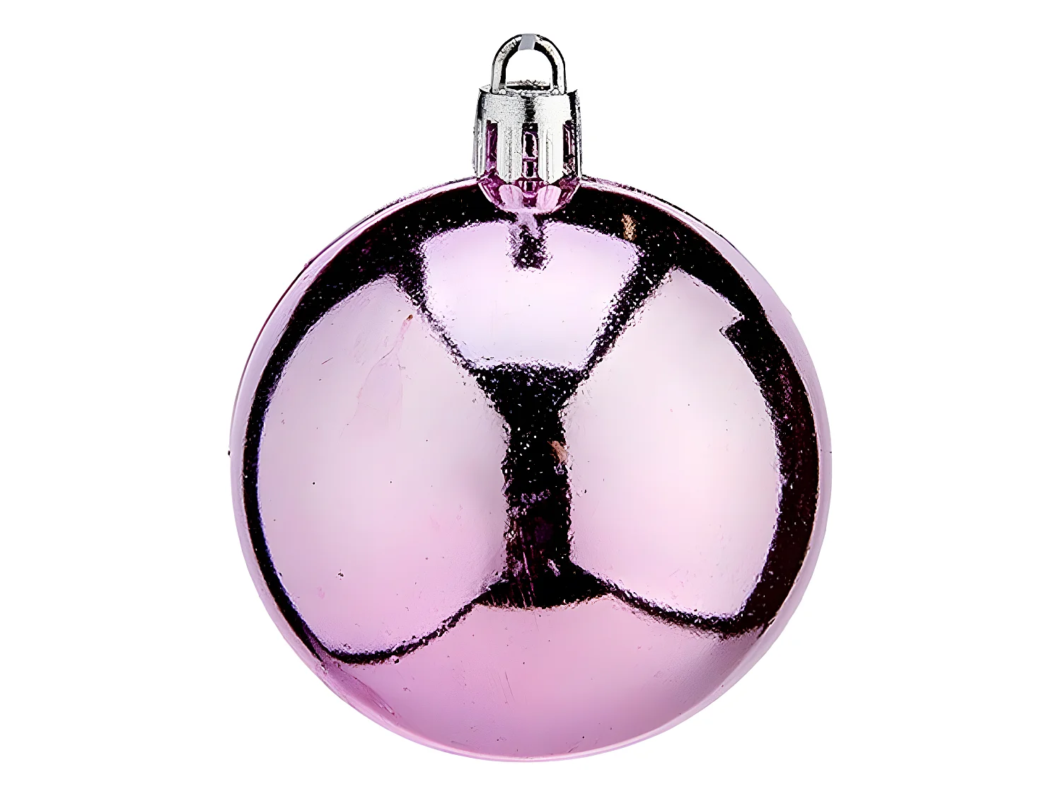 Boules de Noël Ø 6 cm Rose Plastique