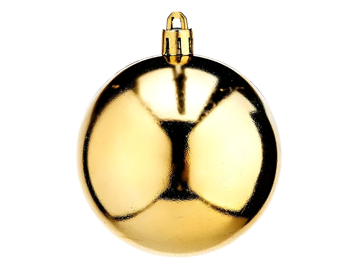 Boules de Noël Ø 7 cm Doré PVC