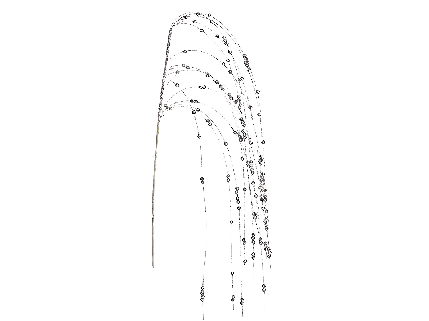 Branche Baies Argenté 100 x 3 x 5 cm (24 Unités)