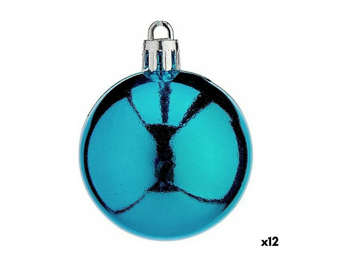 Set di palline di Natale Blu in Plastica 5 x 6 x 5 cm (12 pezzi)