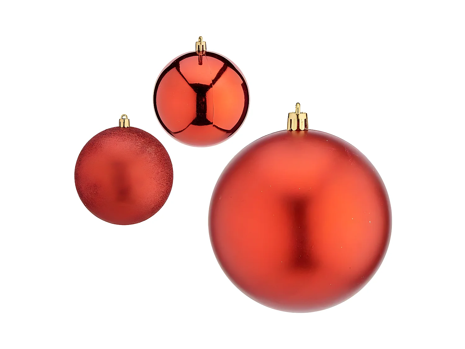 Boules de Noël Ø 10 cm Rouge Plastique 10 x 10 x 60 cm