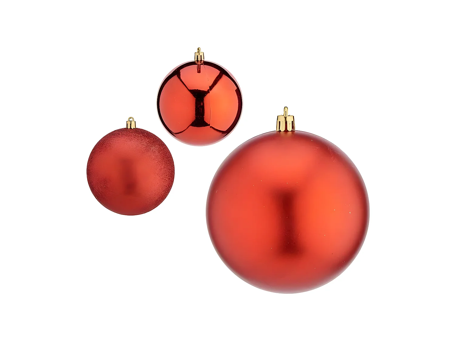 Boules de Noël Ø 10 cm Rouge Plastique 10 x 10 x 60 cm