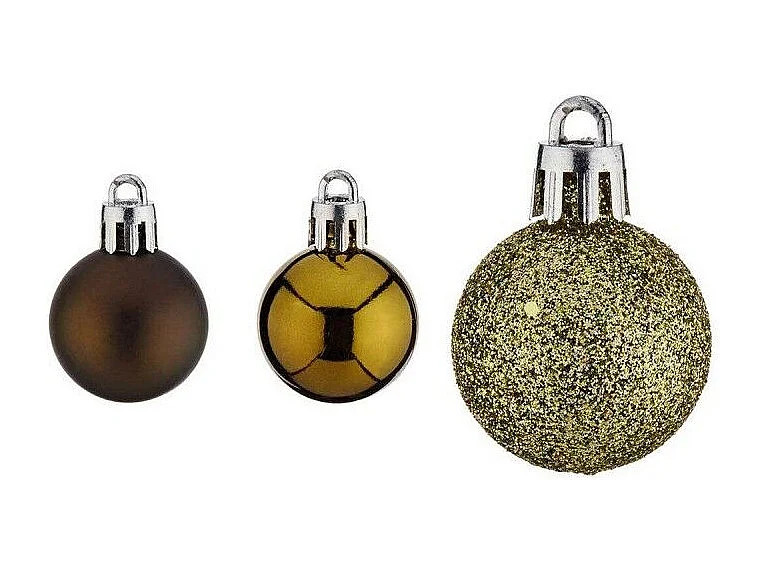 Lot de boules de Noël 3 x 4 x 3 cm Vert Plastique (12 Unités)