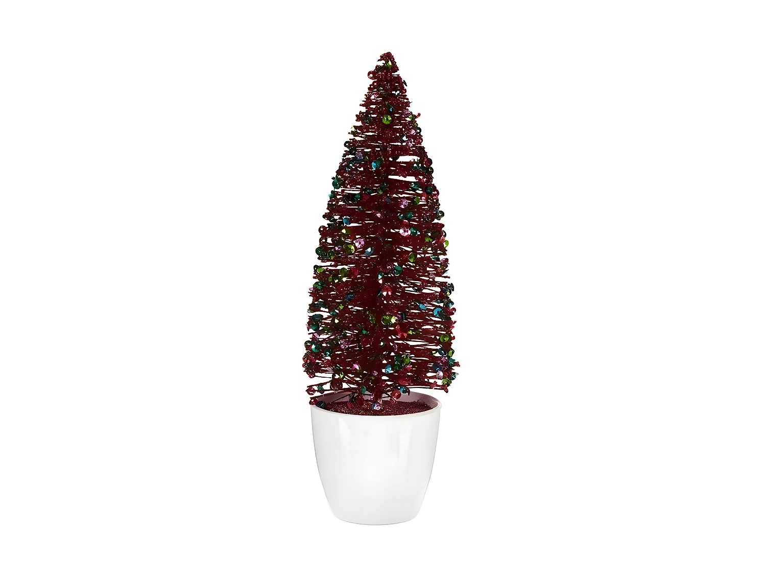 Sapin de Noël Petit Rouge Bleu Plastique 9 x 28 x 9 cm
