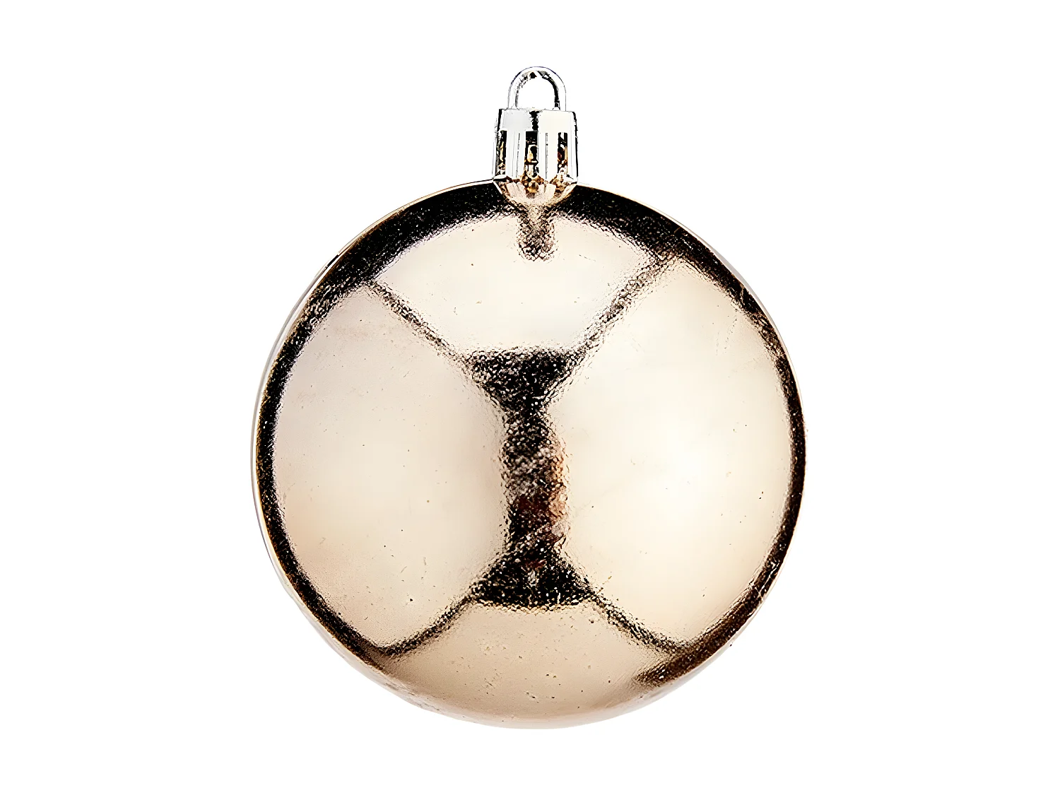 Boules de Noël Ø 7 cm Plastique champagne