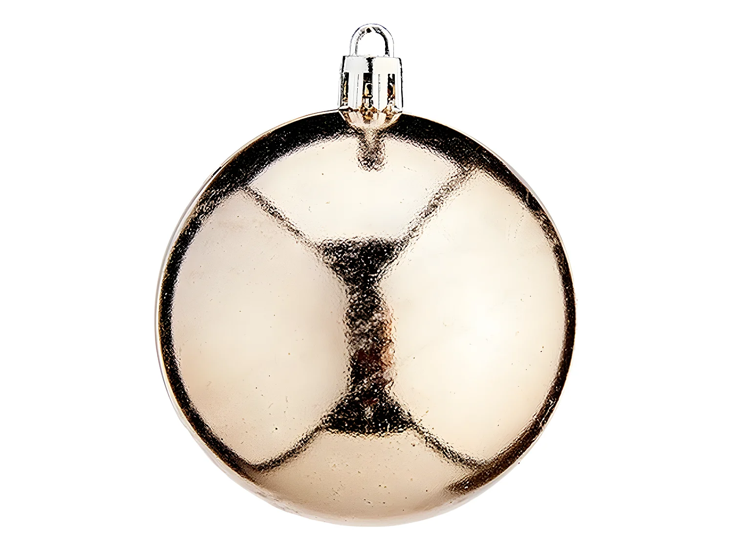 Boules de Noël Ø 7 cm Plastique champagne