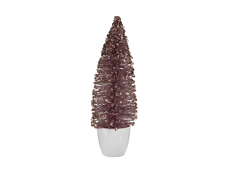 Sapin de Noël Moyen 10 x 33 x 10 cm Rose Doré