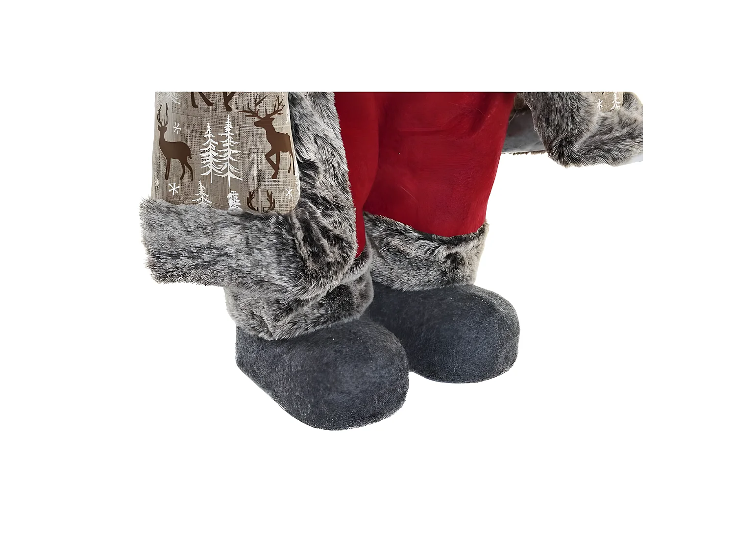 Décoration DKD Home Decor Bois Polyester PVC Renne (45 x 34 x 83 cm)