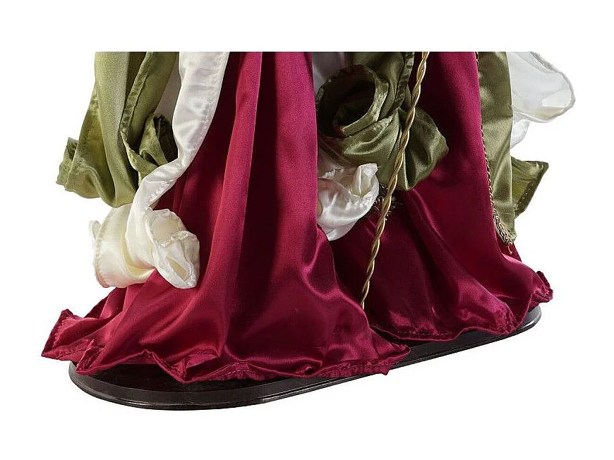 Crèche de Noël DKD Home Decor Blanc Rouge Vert 48 x 28 x 90 cm