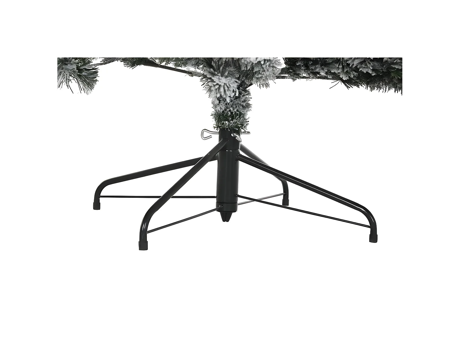 Sapin de Noël DKD Home Decor Métal Polyéthylène Blanc Vert Enneigé (130 x 130 x 218 cm)