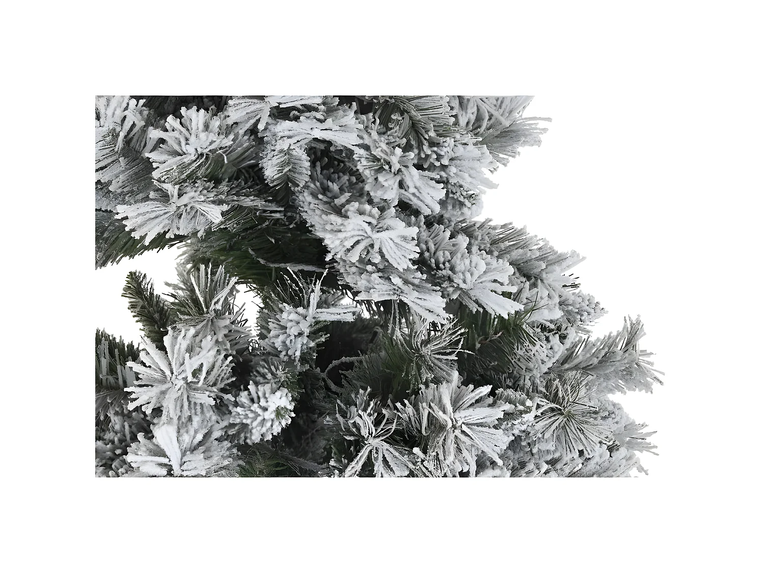 Sapin de Noël DKD Home Decor Métal Polyéthylène Blanc Vert Enneigé (130 x 130 x 218 cm)