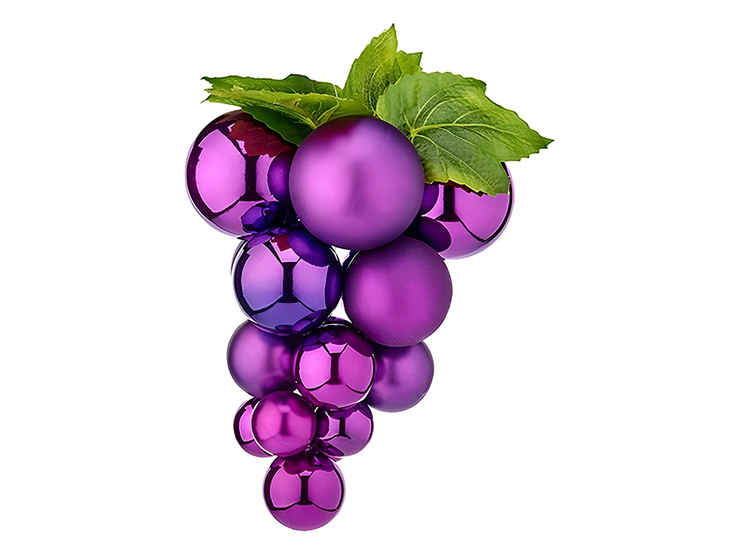 Boules de Noël Moyen Raisins Violet Plastique 19 x 28 x 19 cm