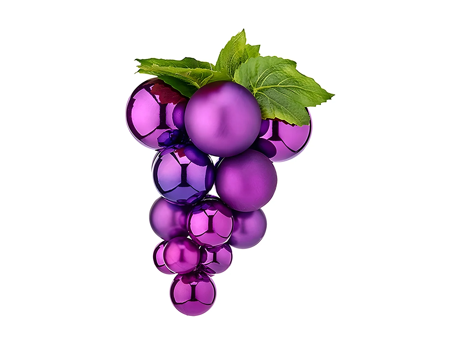 Boules de Noël Moyen Raisins Violet Plastique 19 x 28 x 19 cm