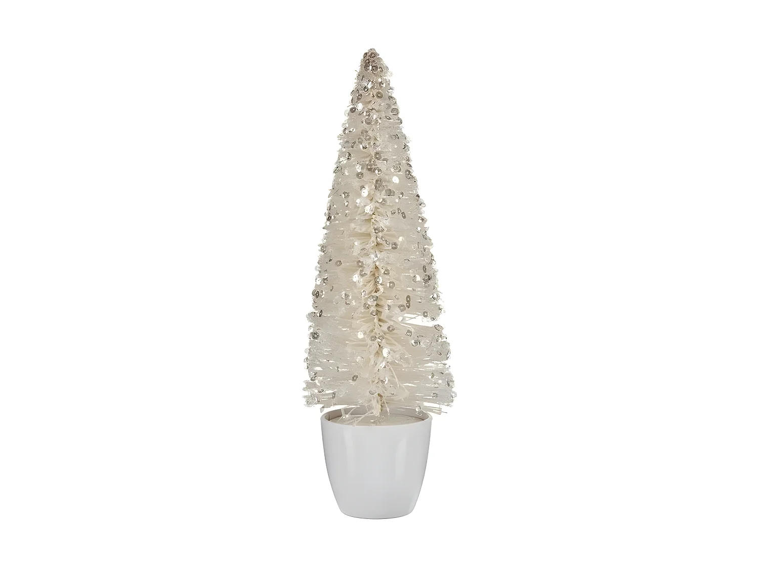 Sapin de Noël Moyen 10 x 33 x 10 cm Blanc Plastique