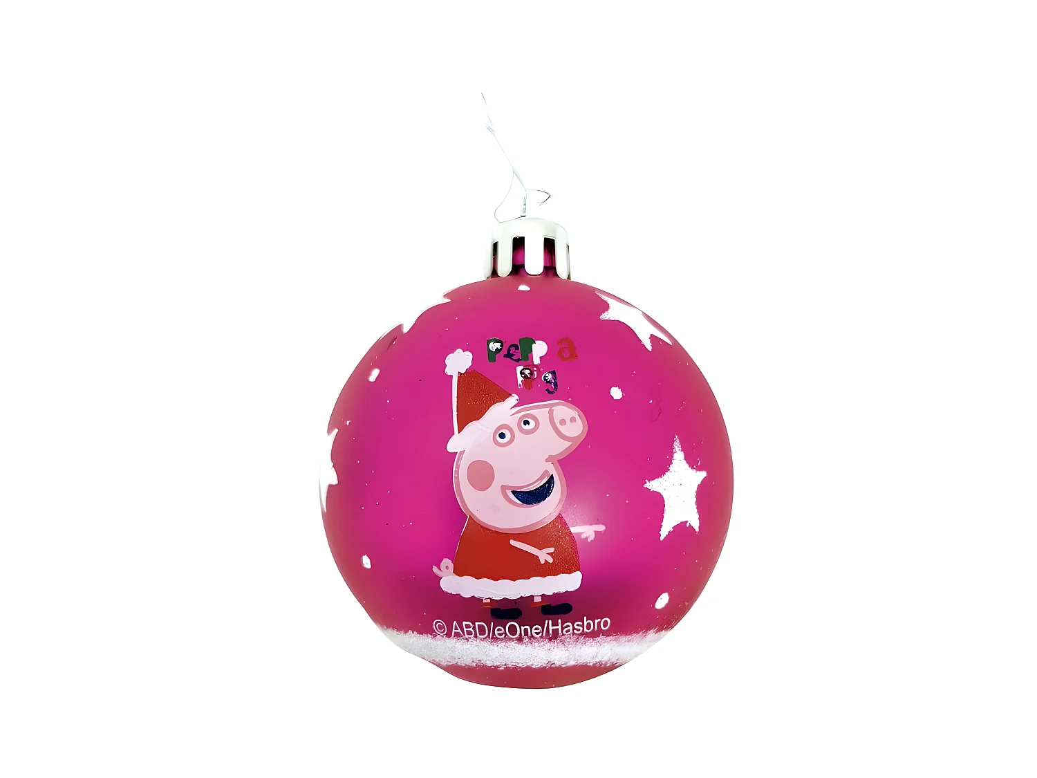 Boule de Noël Peppa Pig Cosy corner Fuchsia 10 Unités Plastique (Ø 6 cm)