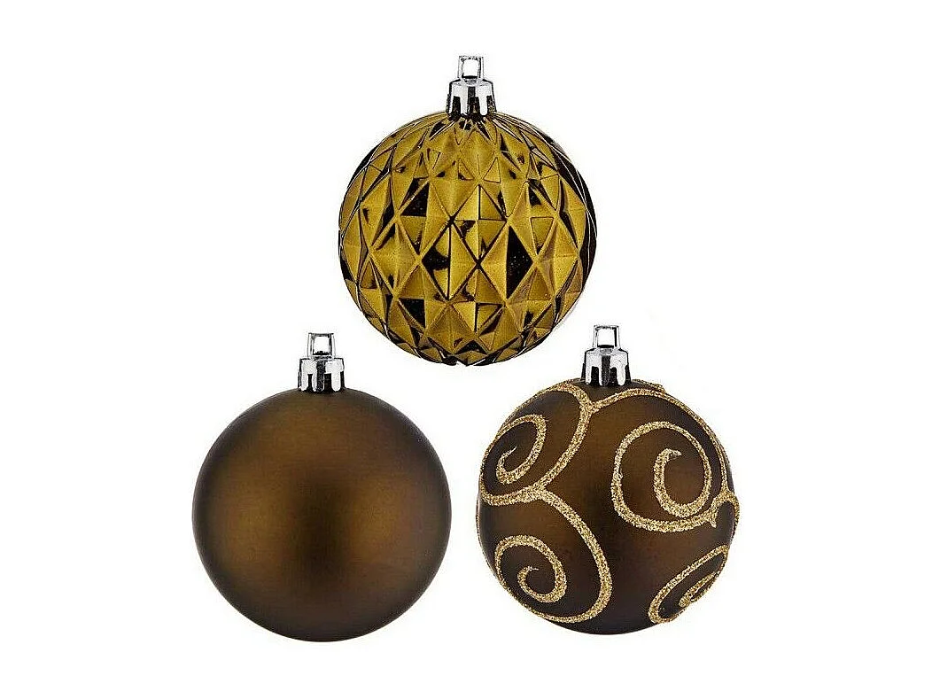 Lot de boules de Noël Vert Plastique Ø 6 cm (12 Unités)