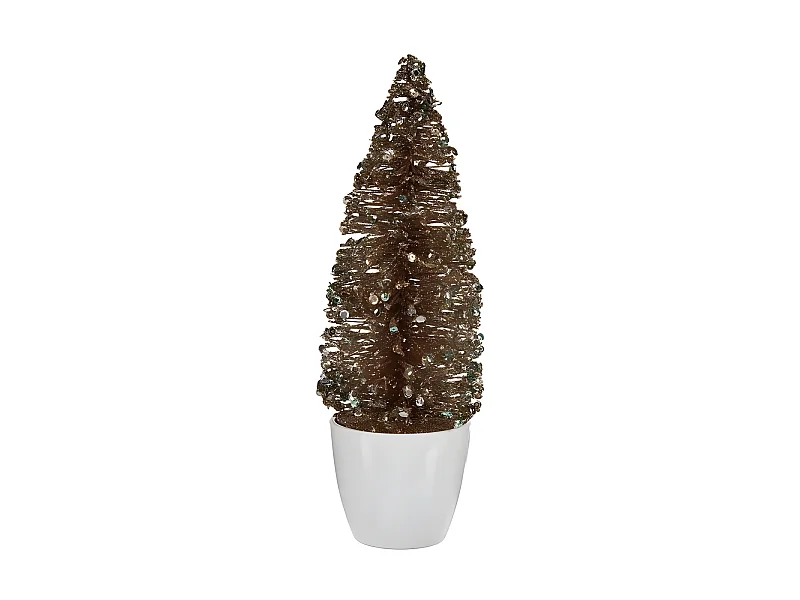 Sapin de Noël Petit Menthe Plastique champagne 9 x 28 x 9 cm