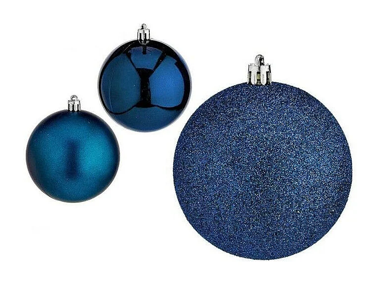 Set di palline di Natale Blu in Plastica 8 x 9 x 8 cm (12 Unità)