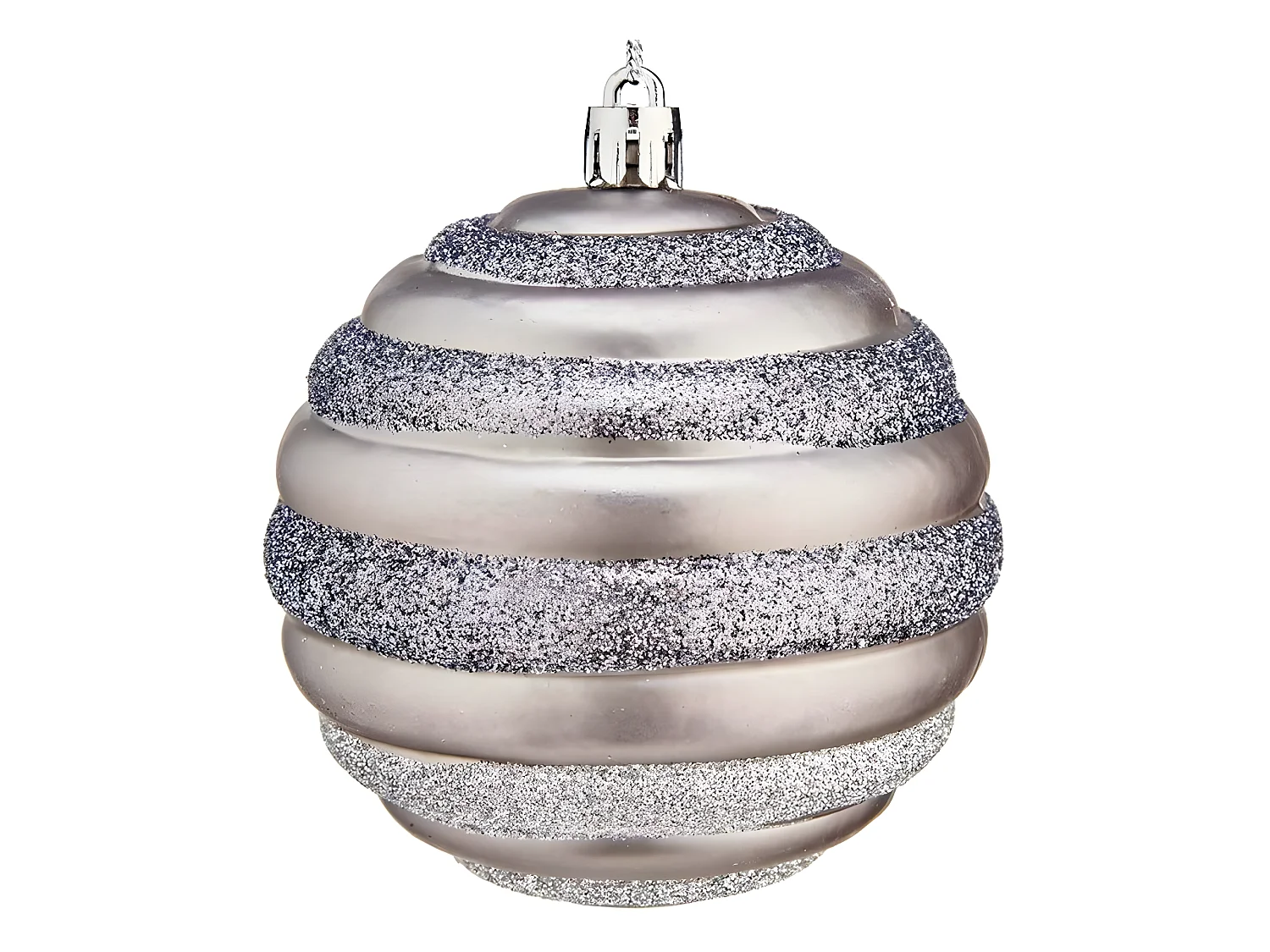 Boules de Noël Ø 8 cm Argenté Plastique