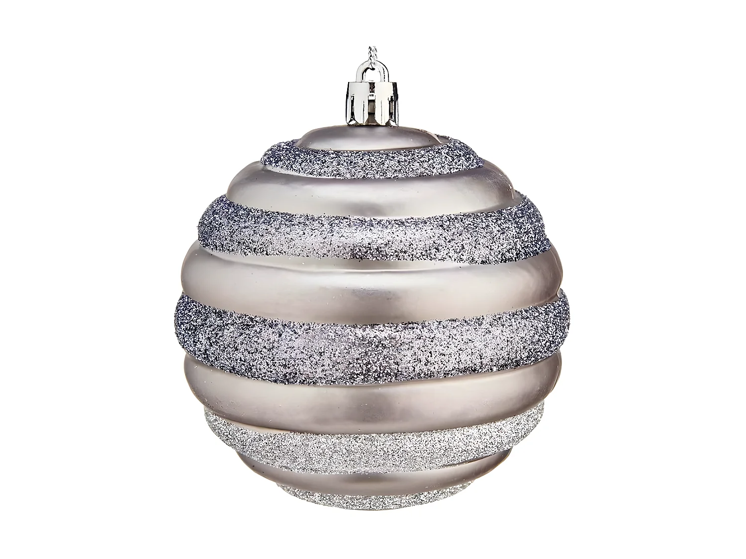 Boules de Noël Ø 8 cm Argenté Plastique