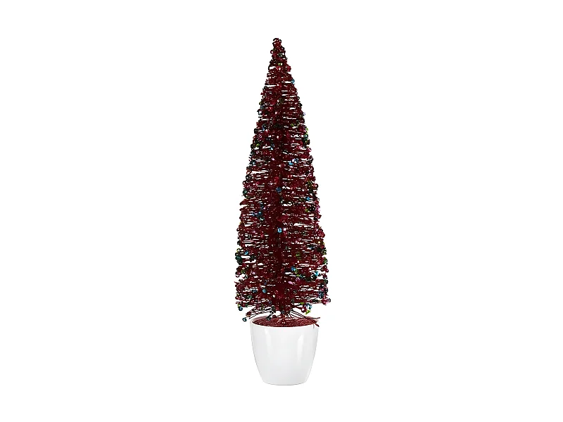 Sapin de Noël Grand 10 x 38 x 10 cm Bleu Fuchsia Plastique