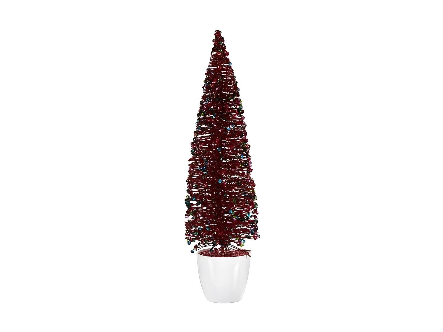 Sapin de Noël Grand 10 x 38 x 10 cm Bleu Fuchsia Plastique