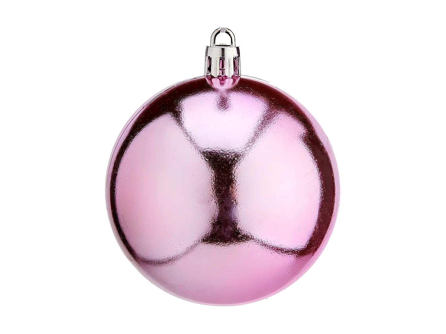 Boules de Noël Ø 7 cm Rose Plastique