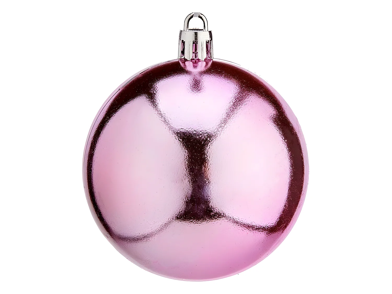 Boules de Noël Ø 7 cm Rose Plastique