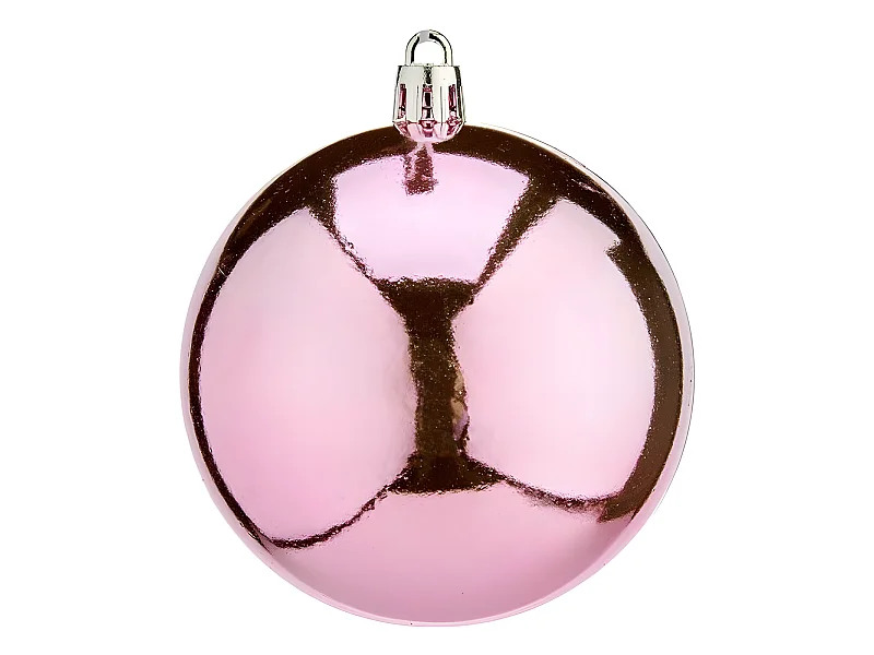 Boules de Noël Ø 8 cm 16 Unités Rose Plastique 8 x 9 x 8 cm