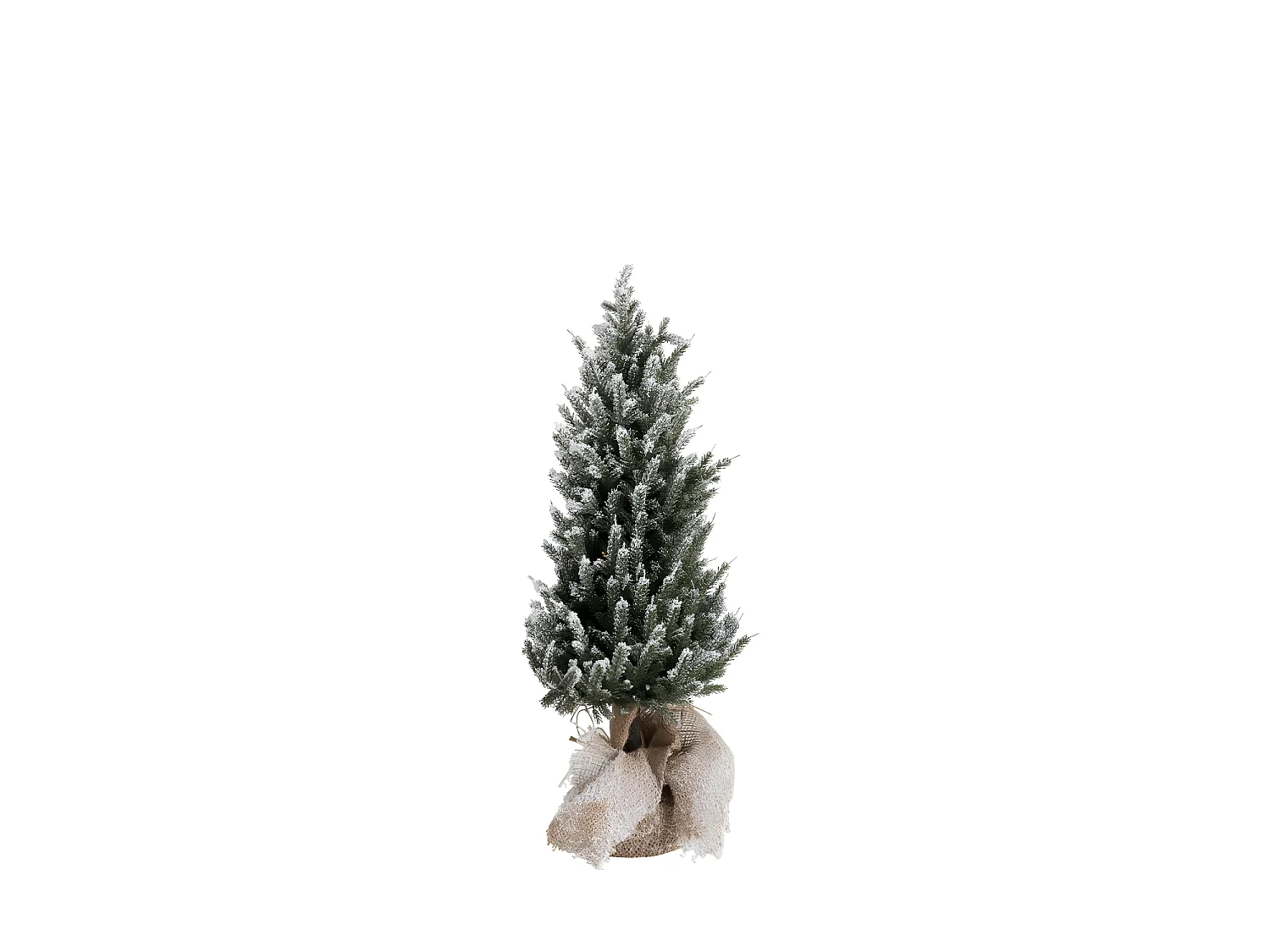 Albero di Natale decorativo a led in plastica verde 29x29x58 cm