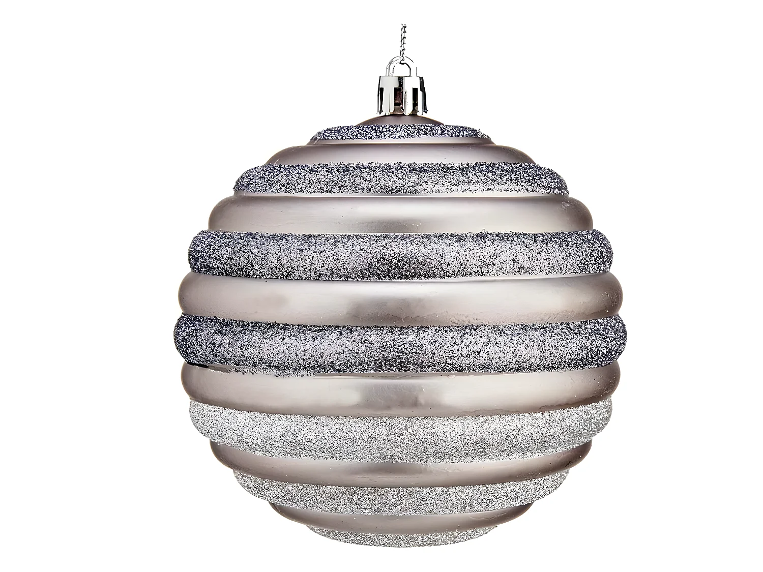 Boules de Noël Ø 10 cm Argenté Plastique