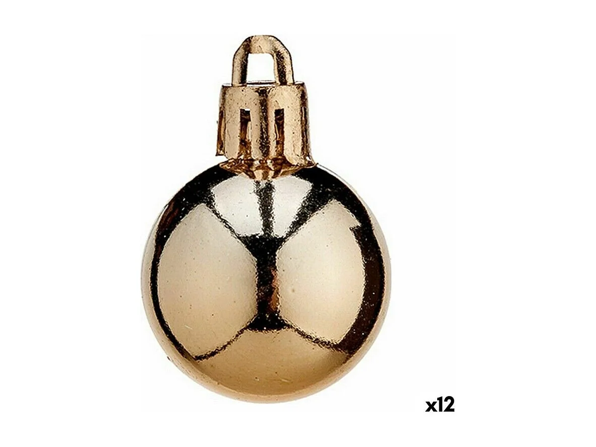 Set di palline di Natale in plastica color rame 3 x 4 x 3 cm (12 pezzi)
