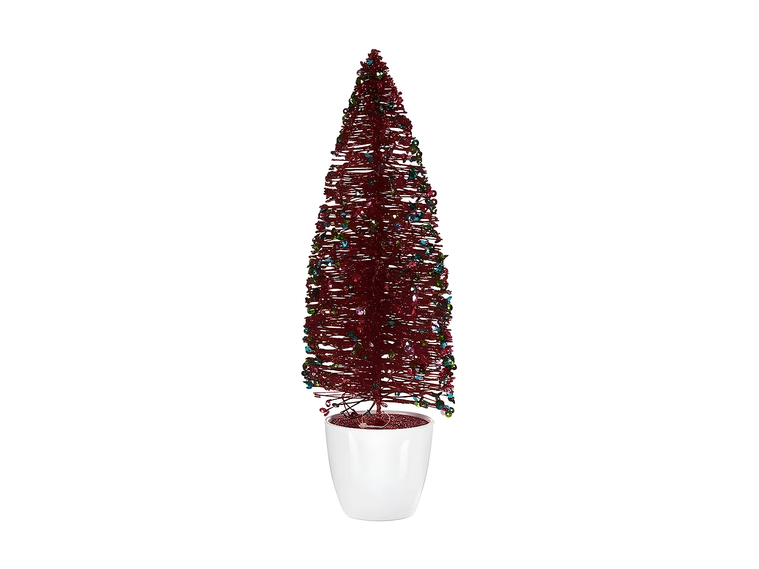 Sapin de Noël Moyen 10 x 33 x 10 cm Rouge Bleu Doré Plastique