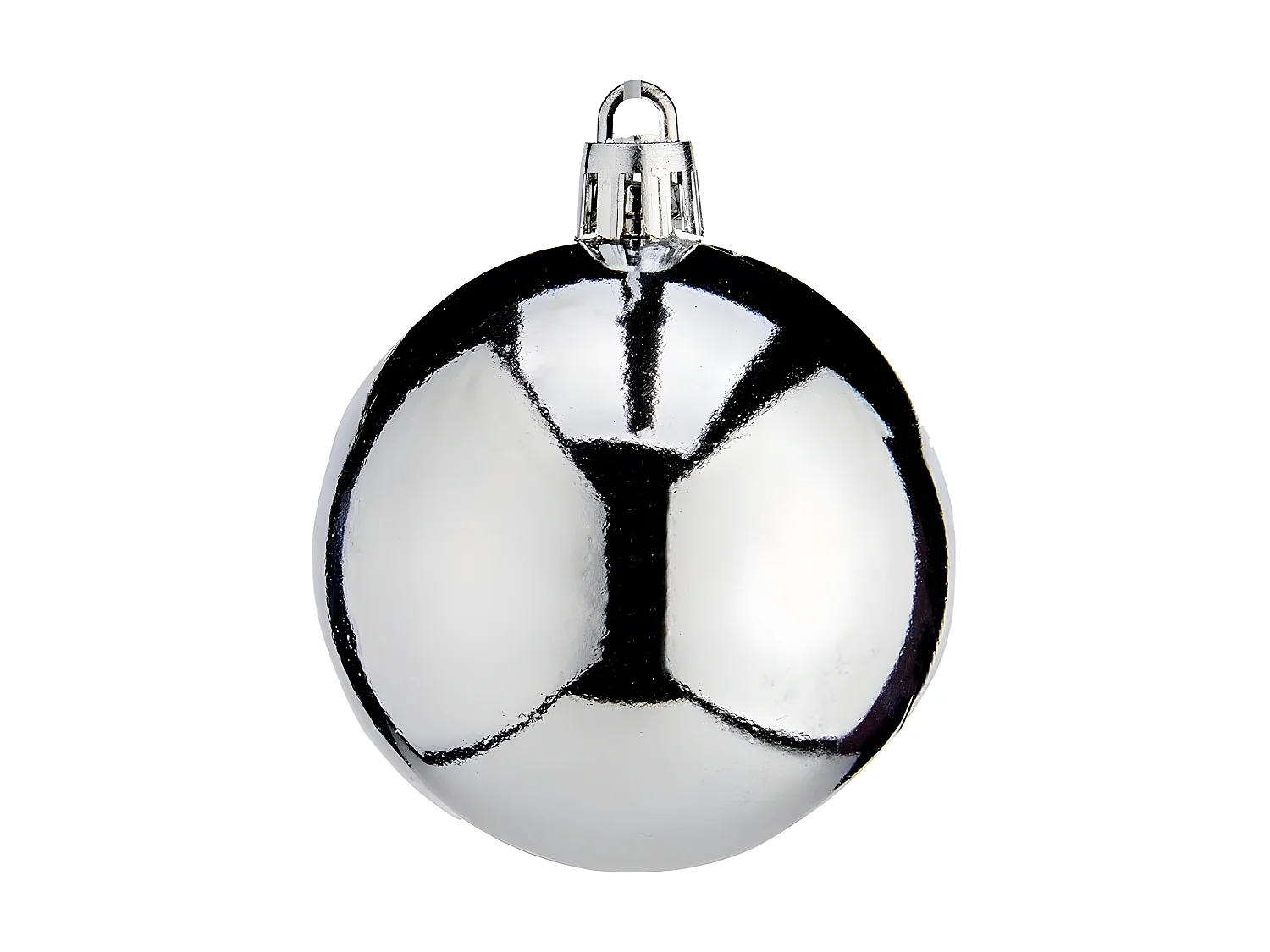 Boules de Noël Ø 6 cm Argenté Plastique
