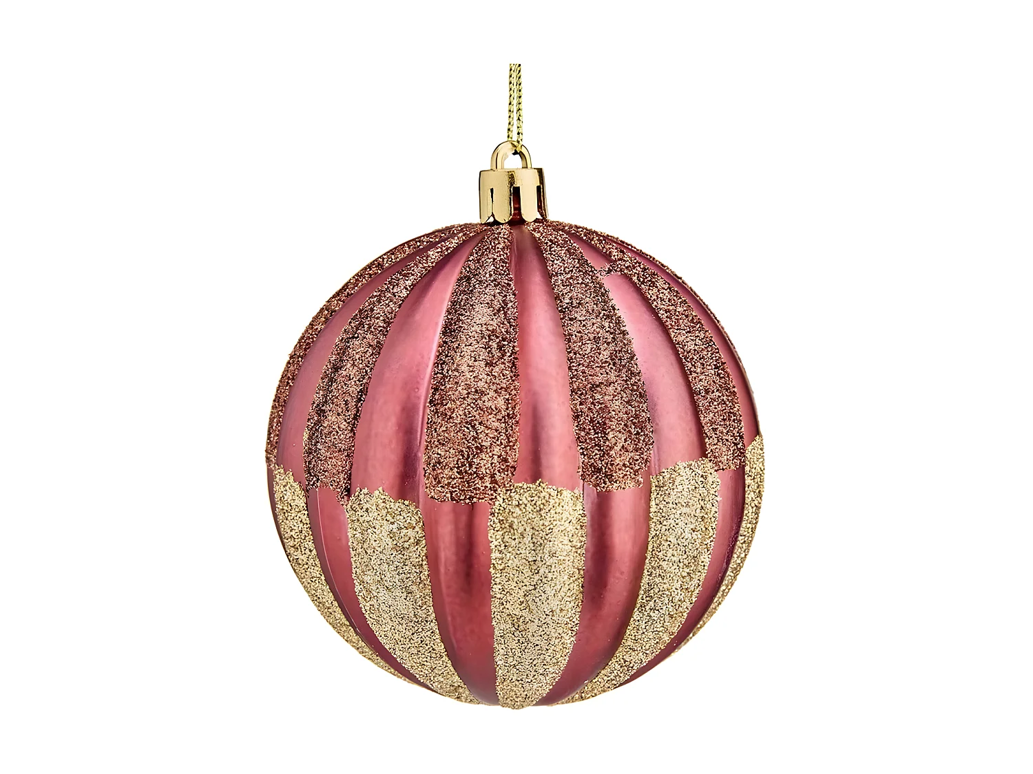 Boules de Noël 6 Unités Rose Plastique