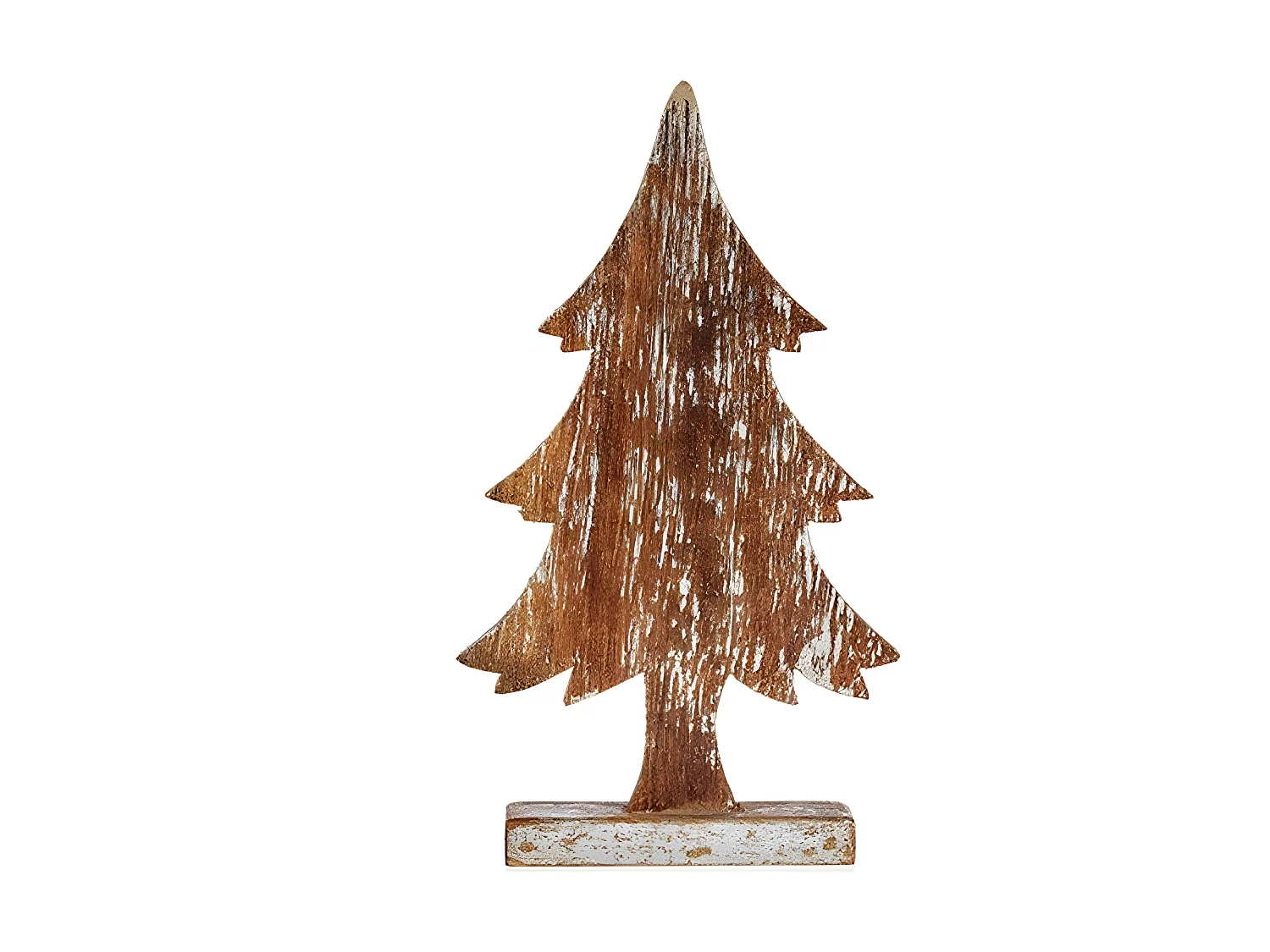 Sapin de Noël Marron 5 x 39 x 21 cm Argenté Bois