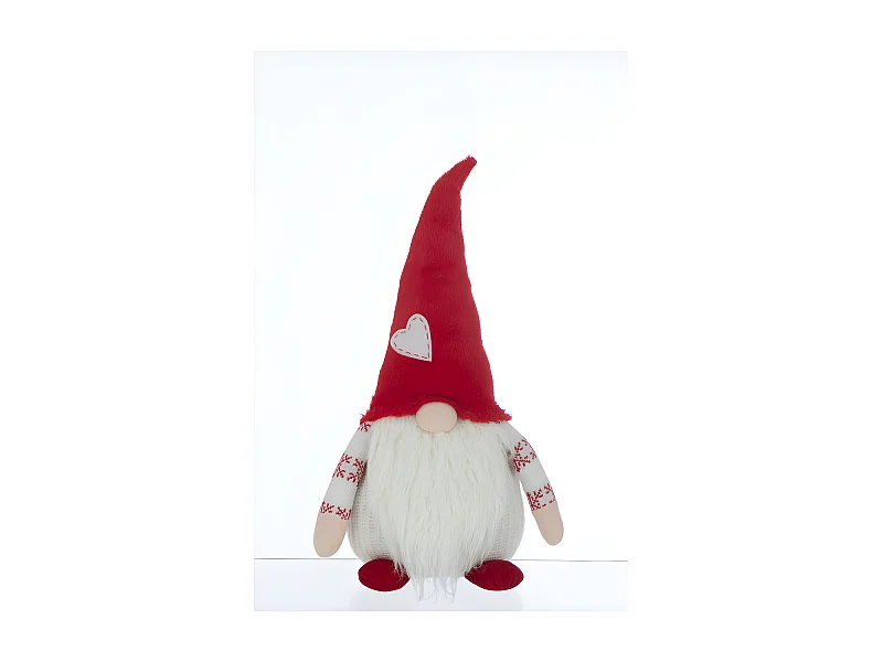 Duende con sombrero de resina multicolor de 27x17x57 cm