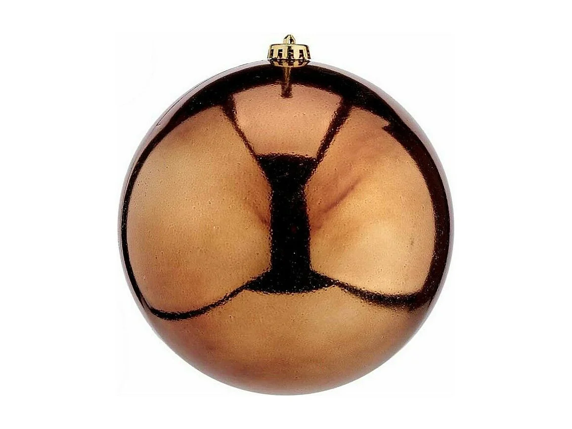 Boule de Noël Marron Plastique 20 x 20 x 20 cm (12 Unités)
