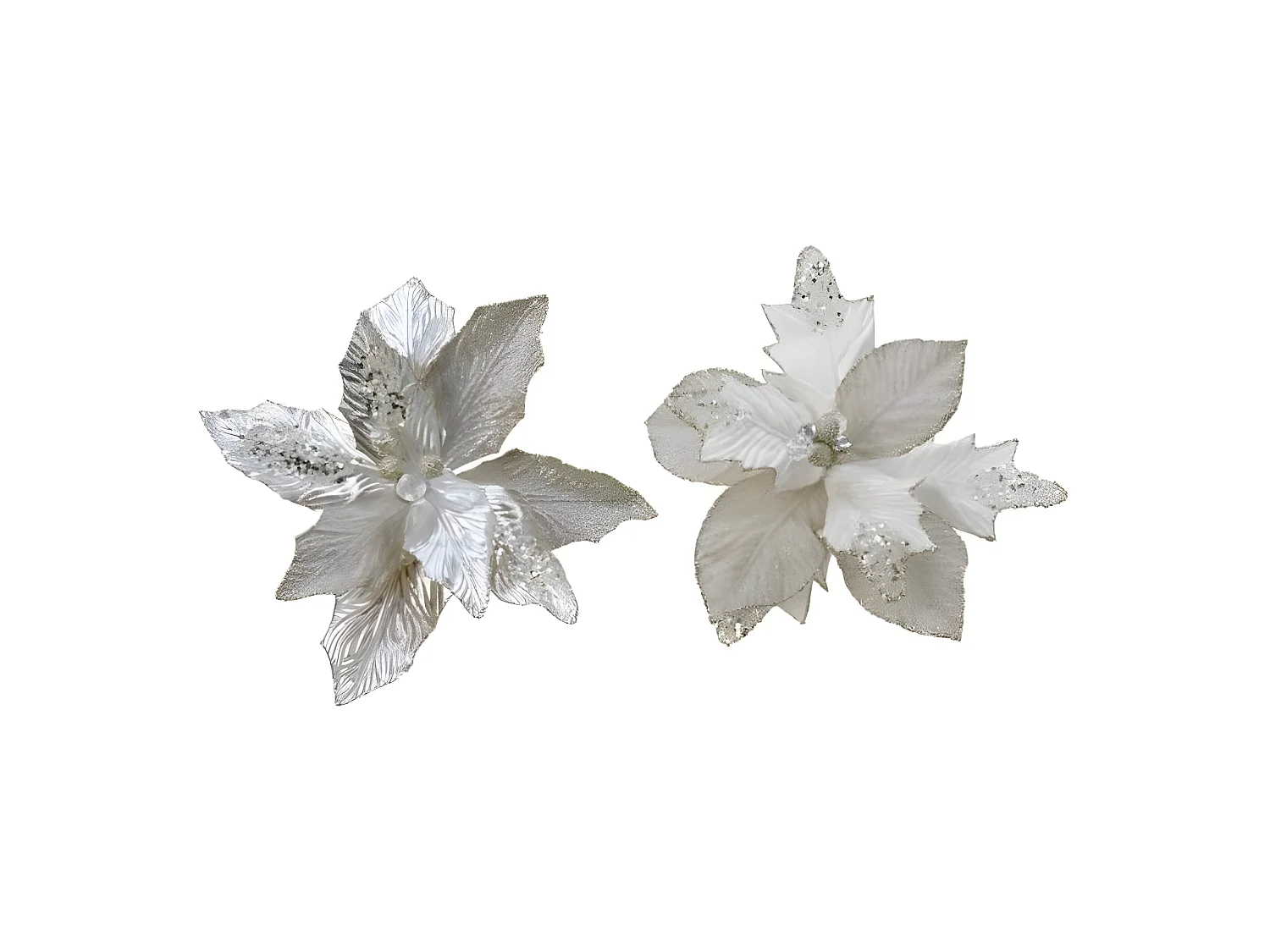 Fleur décorative Bleu Noël Ø 34 x 6 cm