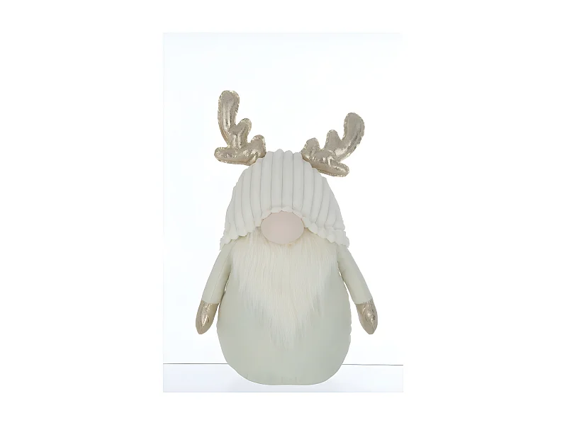 Folletto con corna di cervo in resina multicolore 28x15x53 cm