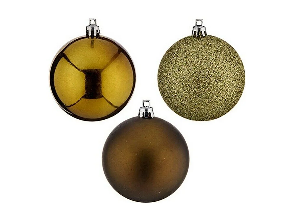 Lot de boules de Noël Vert Plastique Ø 7 cm (24 Unités)