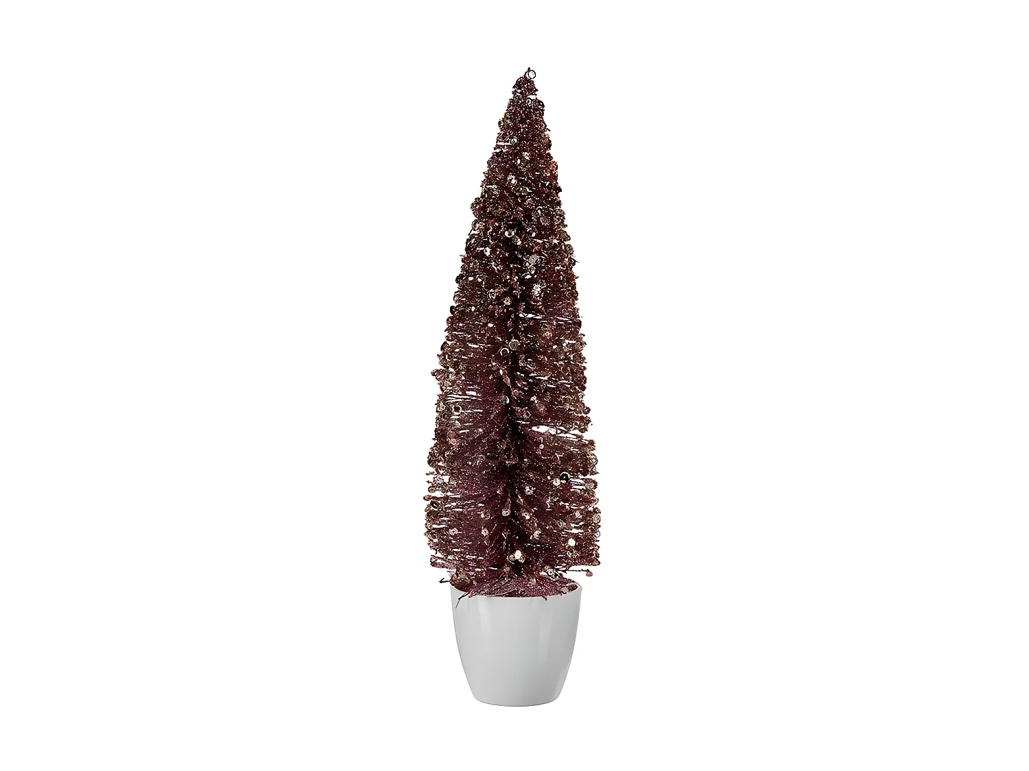 Sapin de Noël Grand 10 x 38 x 10 cm Rose Doré Plastique