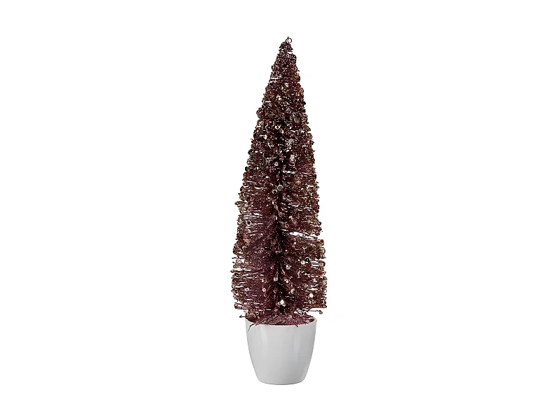 Sapin de Noël Grand 10 x 38 x 10 cm Rose Doré Plastique