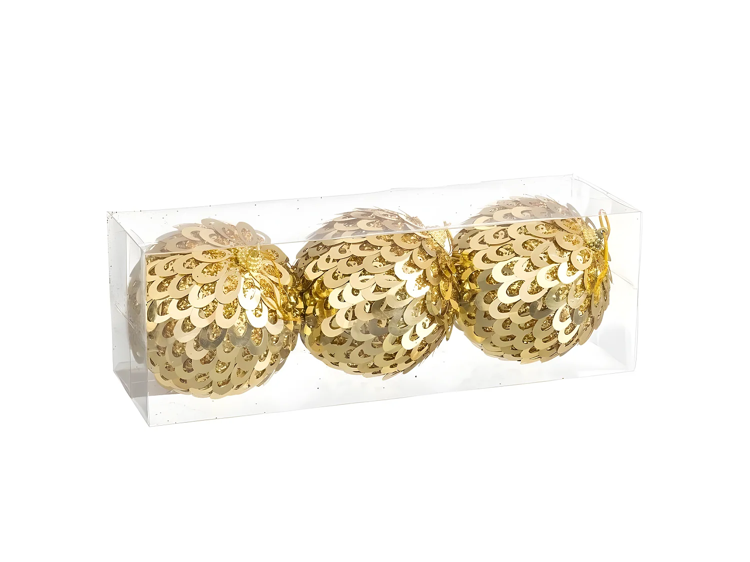 Boules de Noël Doré Plastique Polyfoam 10 x 10 x 10 cm (3 Unités)