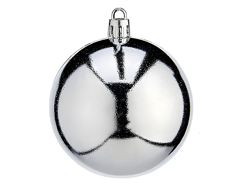Boules de Noël Ø 7 cm Argenté Plastique