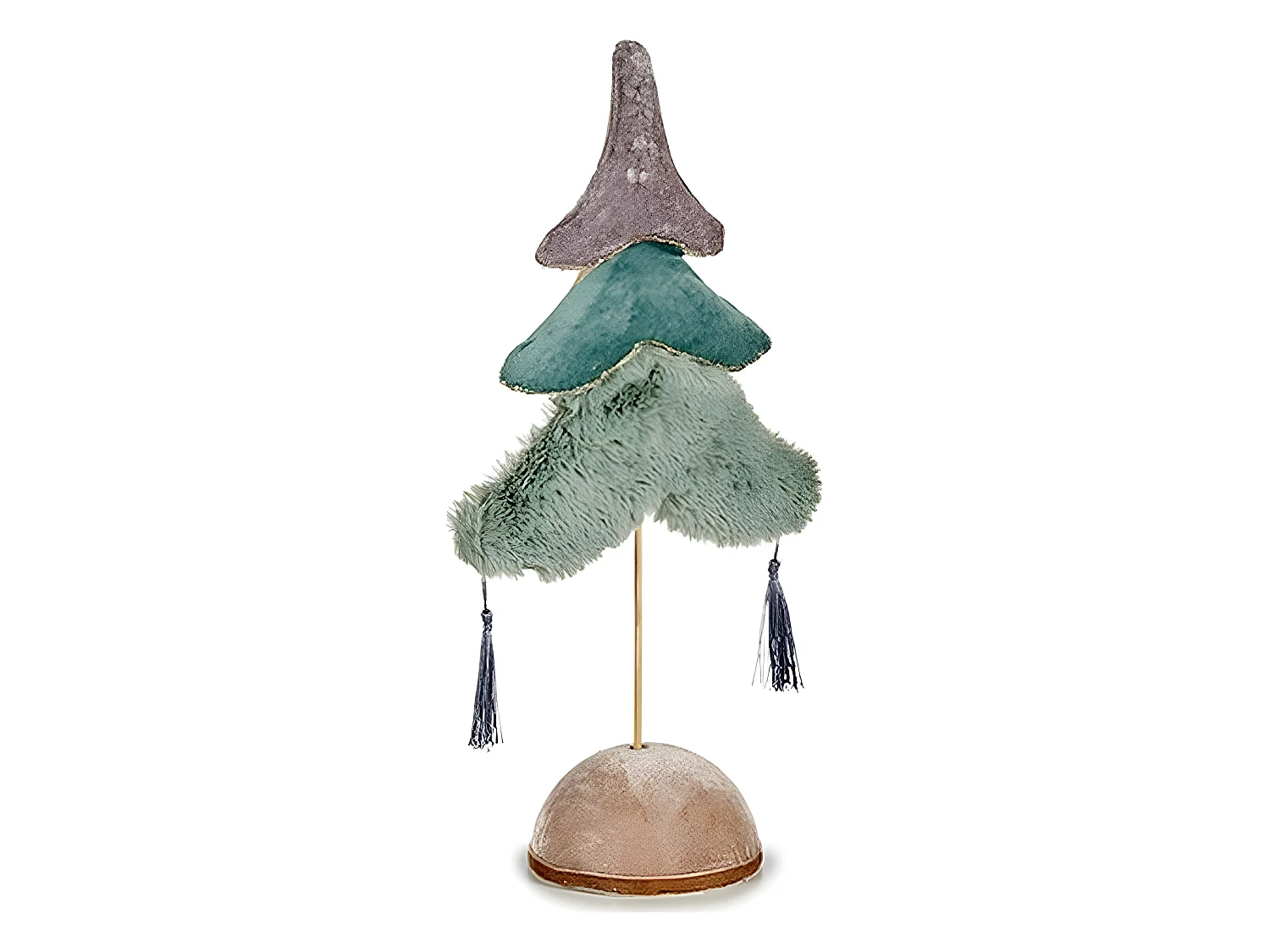 Sapin de Noël Multicouleur 12 x 43 x 22 cm Argenté Bois