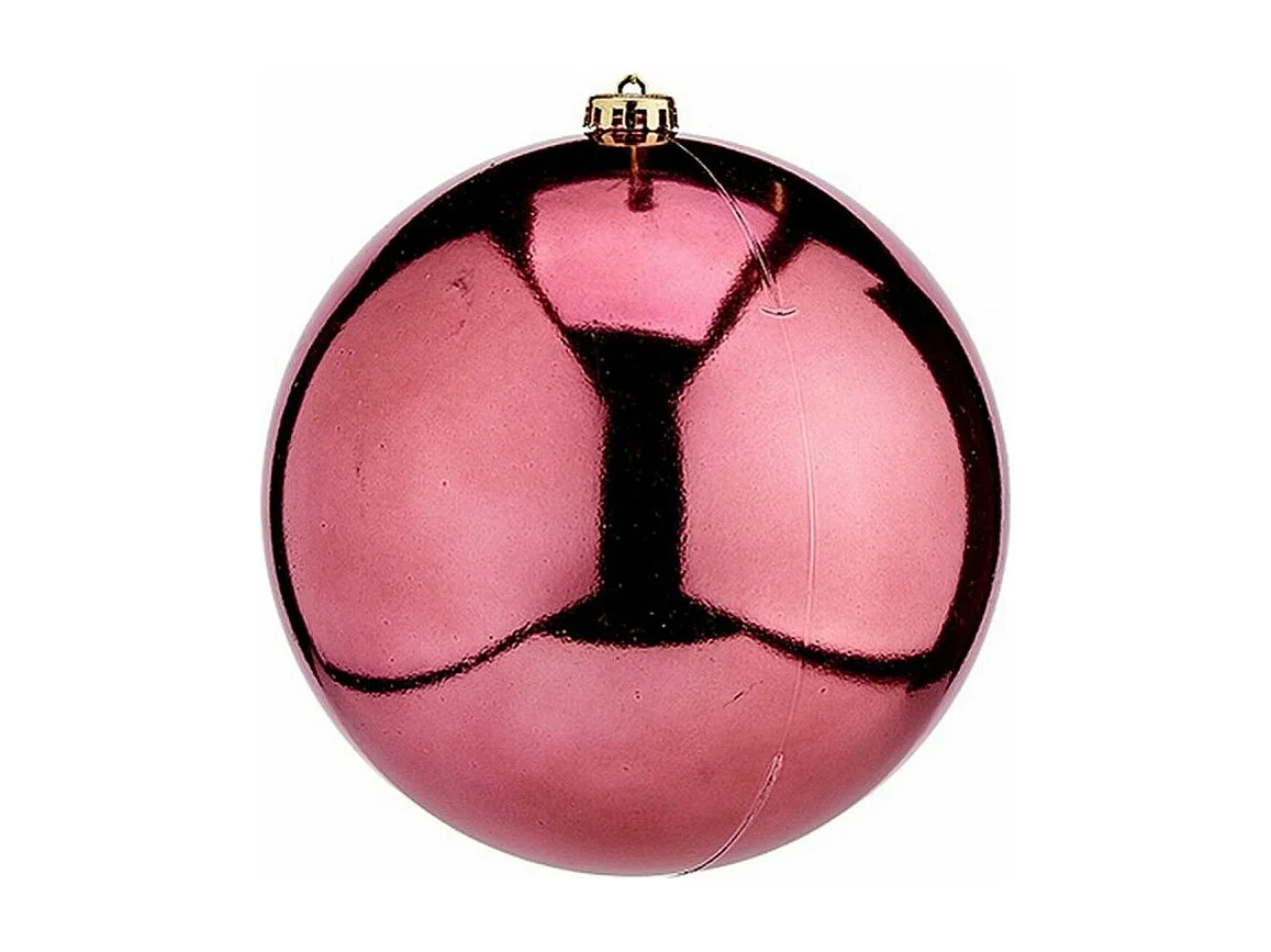 Boule de Noël Rose Plastique 20 x 31 x 20 cm (12 Unités)