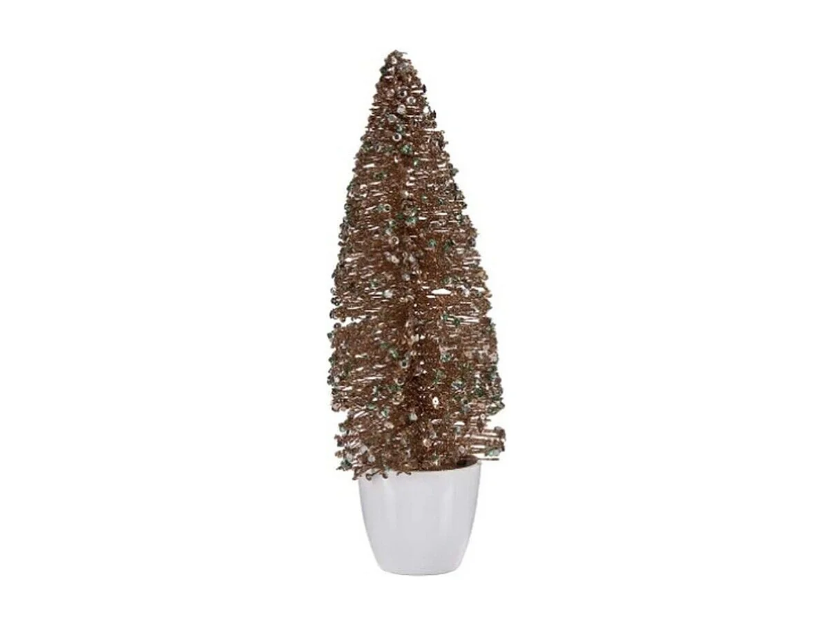 Figurine Décorative Sapin de Noël Menthe champagne Plastique 10 x 33 x 10 cm (6 Unités)