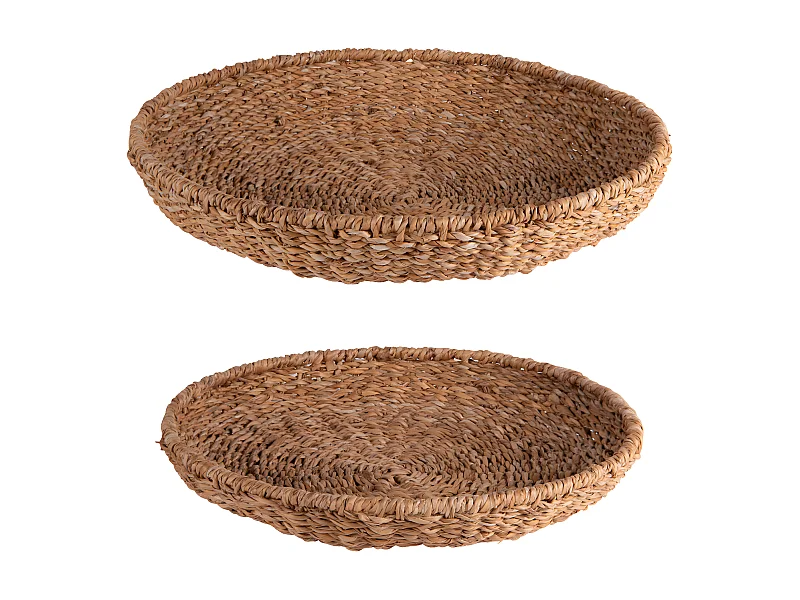 Set de 2 coupes en jonc de mer 38 et 45 cm